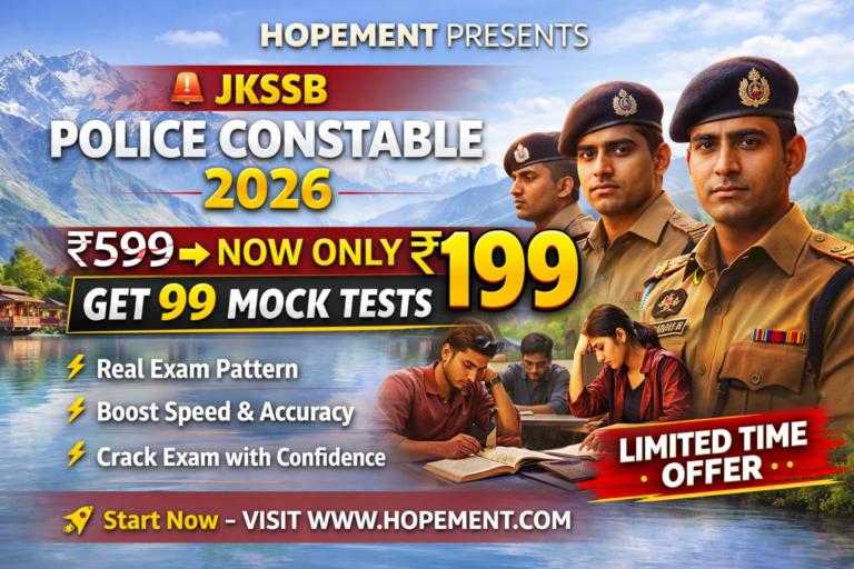 JKSSB Police Constable 2026