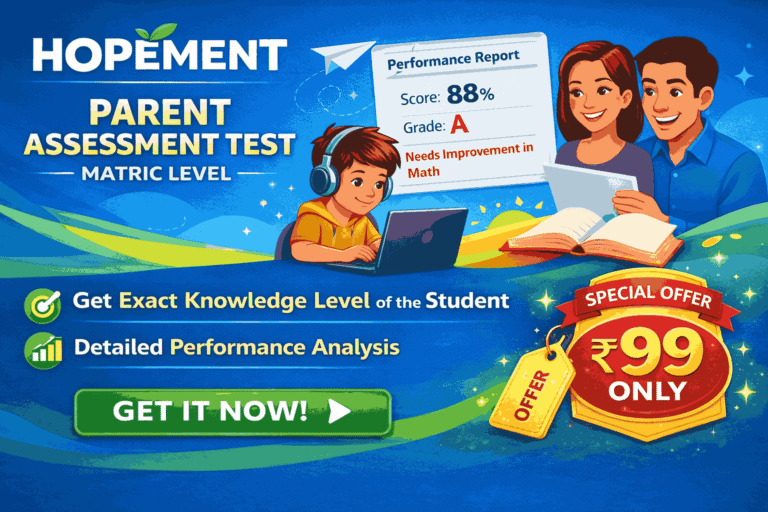 Parent Assessment TEST- Matric lavel